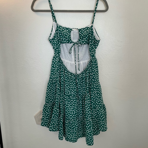princess polly green floral dress - Picture 2 of 2